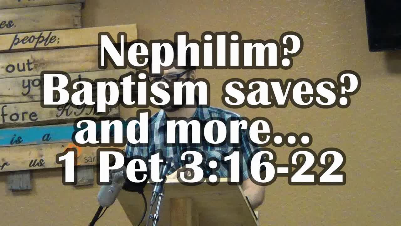 Nephilim? Baptism Saves? A Clean Conscience and more. 1 Peter 3:16-22 ...